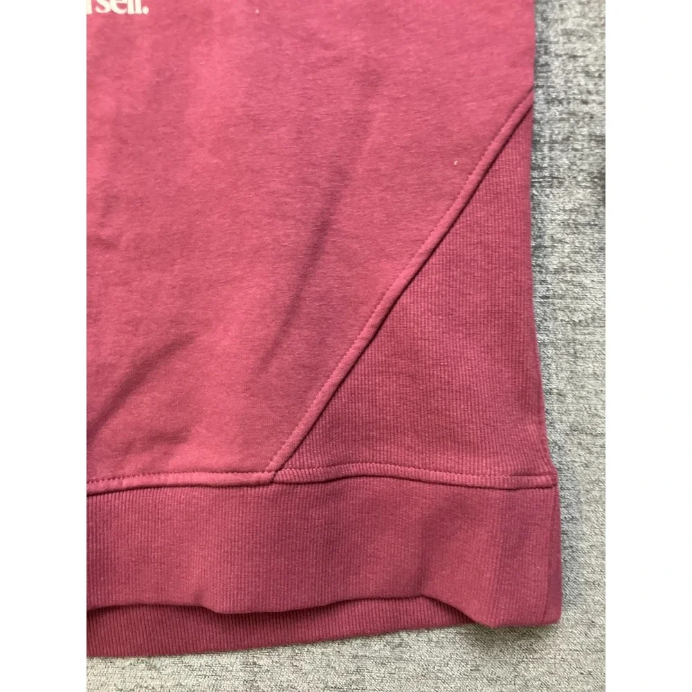 Zara 2-Piece Track Set Girls 13-14Y Burgundy Spellout Random Answer Fleece Lined